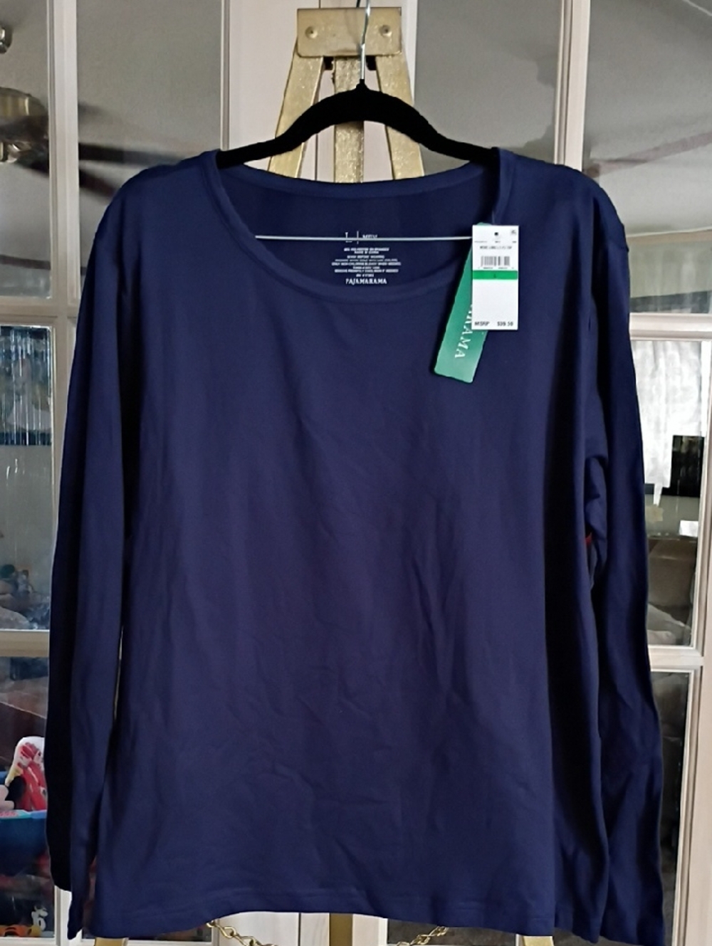 Men's Navy Long Sleeve Pajamarama Tee